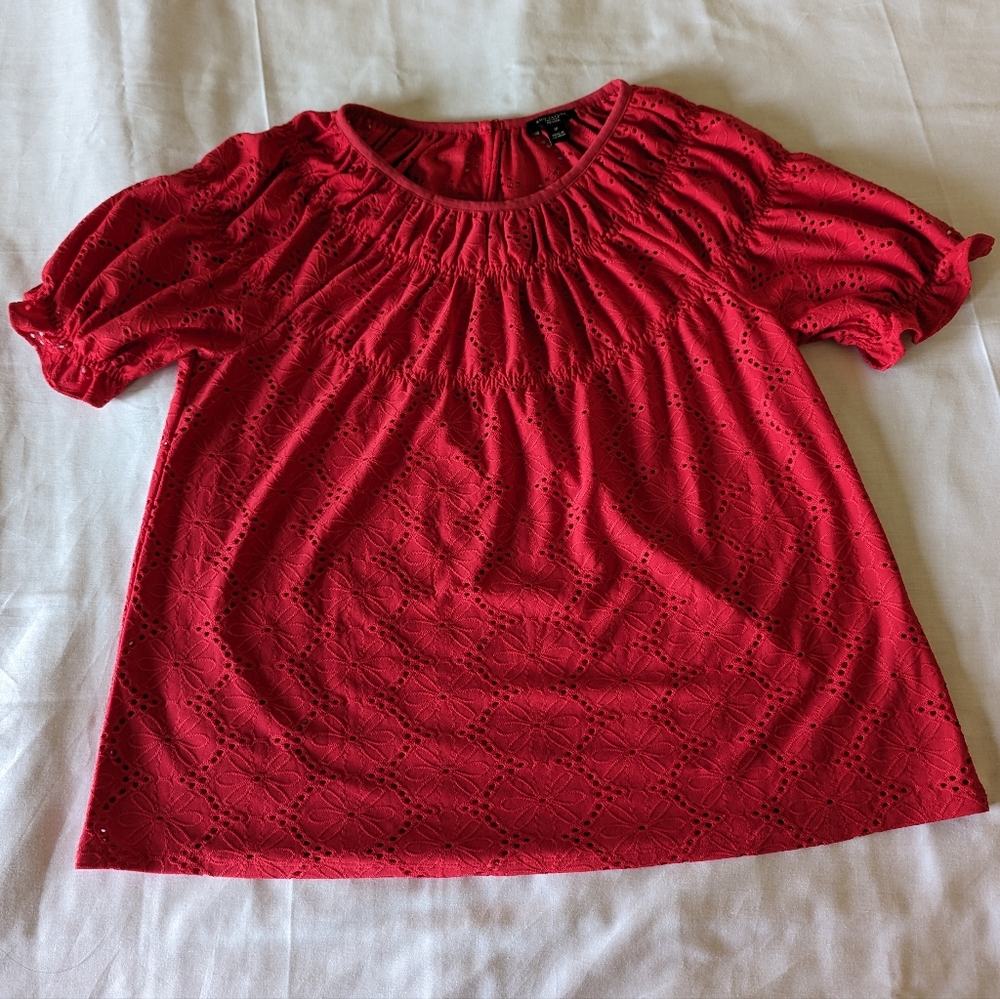 Ann Taylor Factory Eyelet Blouse